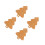 4Pcs Christmas Tree Shaped Bamboo Cutting Boards For Kitchen Use 7