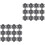24 Pcs Outdoor Climbing Trekking Pole Covers Snowflake Disk 3