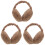 3Pcs Women's Earmuff 12Cm Folding Ear Cover Warm Accessory 4