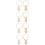8 Pcs Letter Charms Chain For Water Bottle Hanging Decor 10