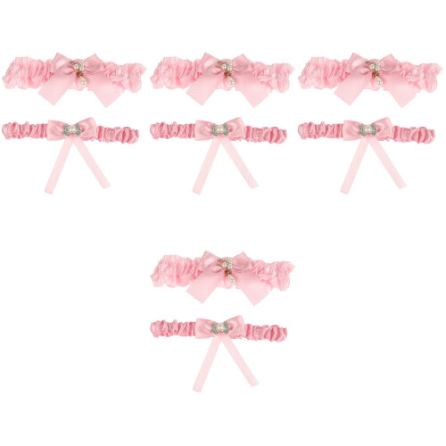 8 Pcs Wedding Garter Belt Bride Leg Set Thigh Bands 2