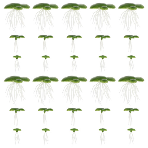 6Packs Green Plastic Artificial Duckweed Floating Aquarium Plants