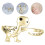 3Pcs Adjustable Dinosaur Modeling Ring Hand Jewelry 10