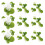 6Packs Green Plastic Artificial Duckweed Floating Aquarium Plants 4