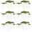 6Packs Green Plastic Artificial Duckweed Floating Aquarium Plants 6