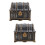 2Pcs Decorative Treasure Chest Multi-Function Vintage Pirate Box 8