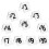 3 Sets Double Sided Table Numbers Clear Triangle Place Cards 1-10 3
