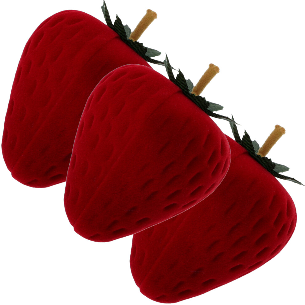 9 Pcs Strawberry Shaped Ring Jewelry Storage Box For Wedding-image-OPC-PKXQMX7-NEW