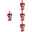 4Pcs Universal Fire Extinguisher Bracket Wall Mount Holder Rack 6