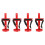 4Pcs Universal Fire Extinguisher Bracket Wall Mount Holder Rack 4