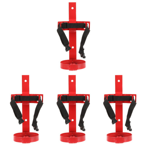 4Pcs Universal Fire Extinguisher Bracket Wall Mount Holder Rack 1