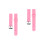 2 Pcs 16mm Silicone Watch Band Replacement Strap Wristband Pink 4