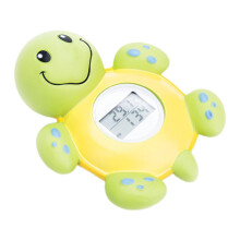 Baby Bath Thermometer Turtle Shaped Waterproof Water Temperature Gauge With Backlit Display Temperature Alarm