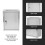 3Pcs Stainless Steel Letter Box For Suggestions, Complaints, Reports 6