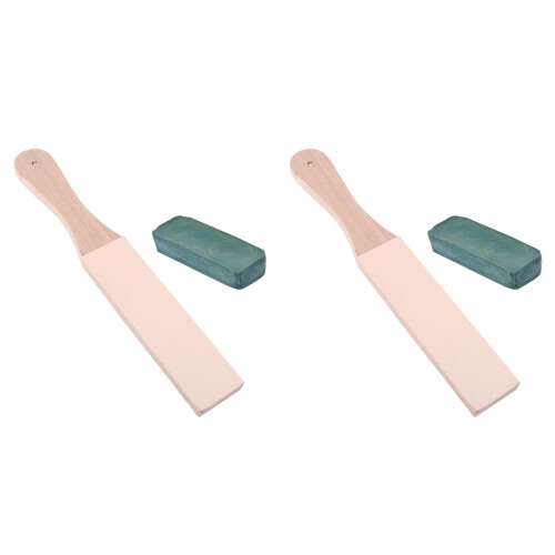 4 Pcs Handmade Sharpening Board With And Paste 1