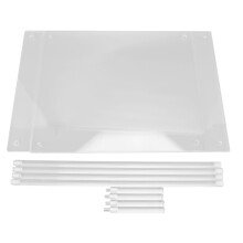 Acrylic 2-Tier Side Table Lightweight Modern Bedside Table