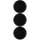3Pcs 1L101 Turntable Platter Mat Anti-Static Wool 195Mm Black 8