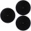 3Pcs 1L101 Turntable Platter Mat Anti-Static Wool 195Mm Black 6