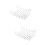 2Pcs Silver Bread Cooling Rack Stainless Steel Food Holder Bread Shelf 7