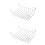 2Pcs Silver Bread Cooling Rack Stainless Steel Food Holder Bread Shelf 5