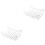 2Pcs Silver Bread Cooling Rack Stainless Steel Food Holder Bread Shelf 3