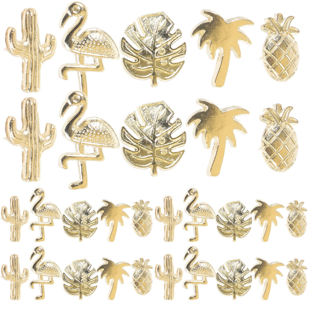 90 Pcs Summer Themed Thumbtacks Multi-Functional Office Pushpins-image-OPC-PKXQSF7-NEW