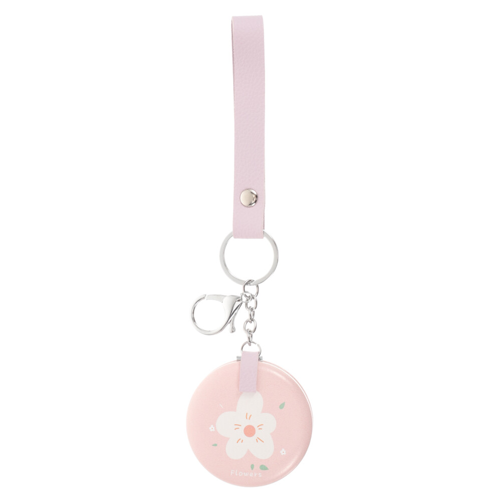 Totority 3 Pcs Mini Portable Makeup Mirror Metal Keychain Pocket