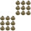 70 Pcs 38mm Bronze Copper Rattle Bell Diy Accessories 3