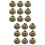 70 Pcs 38mm Bronze Copper Rattle Bell Diy Accessories 7