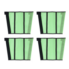 (Black) 4pcs Horse Leg Protector Fly Wraps Breathable Mesh Boots Green