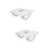 2Pcs Foot Rest Under Desk Office Stool With Roller 9