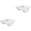 2Pcs Foot Rest Under Desk Office Stool With Roller 5