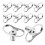 50 Pcs Earring Backs for Heavy Earrings Support Lifting Droopy Ears 1