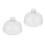 2Pcs Ceramic Cake Plate With Glass Cover 6
