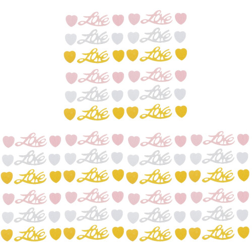 2700 Pcs Party Confetti Desktop Decoration Wedding Letters Shape 2