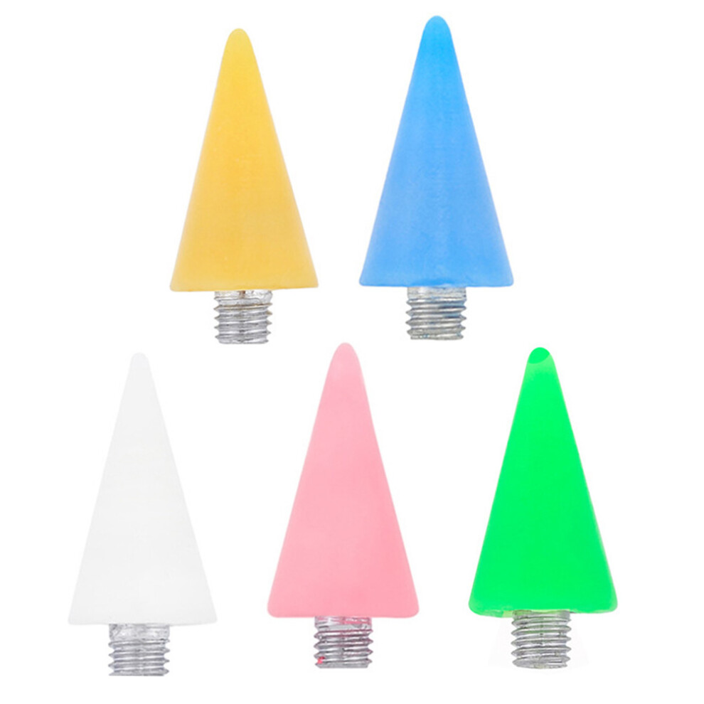 Vaguelly 2 Sets 5Pcs Acrylic Pen Tip Replacement For Diy Nail Art Tools