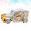 2 Pcs Classic Car Shape Desktop Alarm Clock For Home Office Silver 10