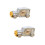 2 Pcs Classic Car Shape Desktop Alarm Clock For Home Office Silver 7