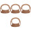 4Pcs Handbag Grip Handle Replacement Woven Diy Purse Tote Bag Handle 5