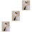 3Pcs Pearl Picture Frame Wedding Desktop Tabletop Photo Display 8