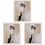 3Pcs Pearl Picture Frame Wedding Desktop Tabletop Photo Display 5