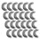 100 Pcs Metal Picture Frame Clips Durable Backing Button Fasteners 2