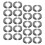 100 Pcs Metal Picture Frame Clips Durable Backing Button Fasteners 3