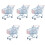 5Pcs Mini Shopping Cart Toy Trolley Desktop Storage Organizer 3