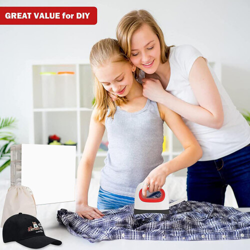 Portable Heat Press Machine for T Shirts Caps 3 Temp Settings Mini 2