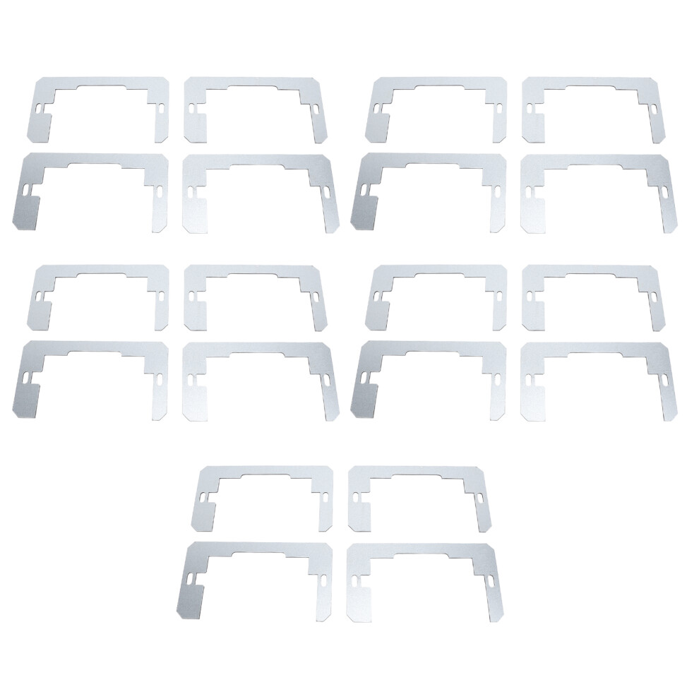 20Pcs Wall Plate Spacer Zinc Plated Steel Flush Fit Leveling Device 609610680390