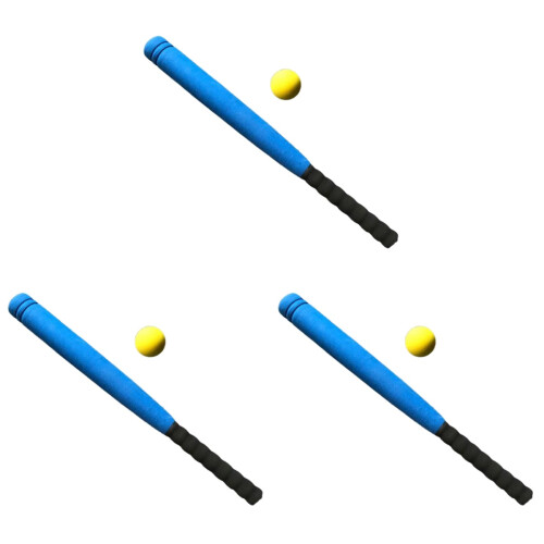 3 Pcs Kids Baseball Set For Skill Practice Blue 1
