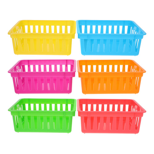 18 Pcs Small Plastic Pencil Baskets Desk Organizers For Classroom Home 2