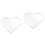 2Pcs Clear Acrylic Board For Writing Blessings Transparent Ornament 6