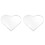 2Pcs Clear Acrylic Board For Writing Blessings Transparent Ornament 4
